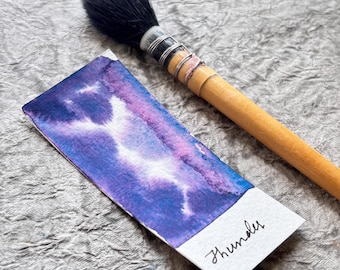 Thunder Granulating Watercolor – Skyblue Violet Handmade granulation Paint