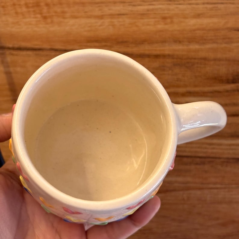 Tiny hearts 3D Handmade Ceramic Mug – 300ml Coffee Mug, Gifts for girlfriend, mommy gifts, kitchen finds image 16
