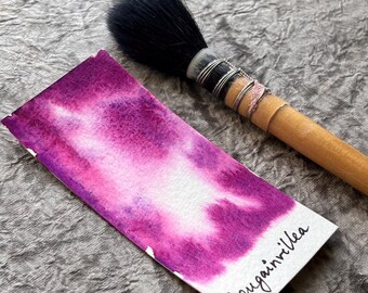 Magenta Granulating watercolor - BOUGAINVILLEA - Pink purple colorshift watercolour, artist gift