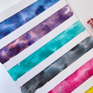 Granulating earth pigment set watercolors