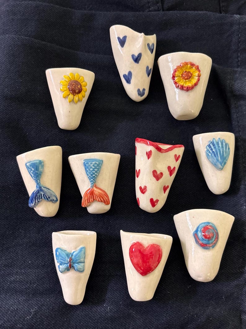 Lot De 5 Aimants Frigo En Forme De Vase Céramique 3D - Magnets Décoratifs Colorés Pour Cuisine, Bureau, Tableau Blanc