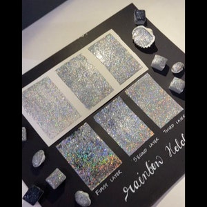 Holographic Handmade paint - Fairy paint - Holo Shimmer paint - Calligraphy Paint - holographic  watercolor- artist gift, fairy dazzle paint
