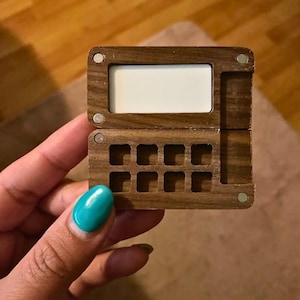 8 wells wooden palette, Walnut Box Travel Mini wooden palette, travel Watercolor Paint Box Palette , art gifts