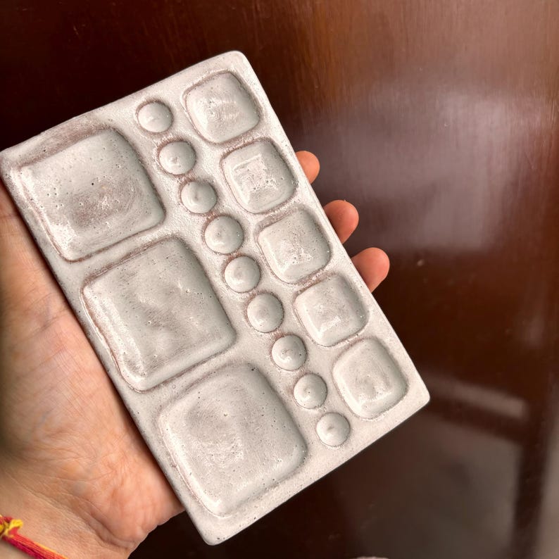 Buy Large Ceramic Palette, Handmade Ceramic Palette, Gift for Artists