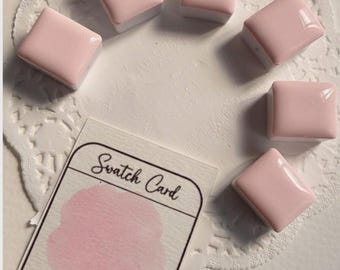 Handmade Baby Pink Watercolor Pan - pink aquarelle Vegan Paint