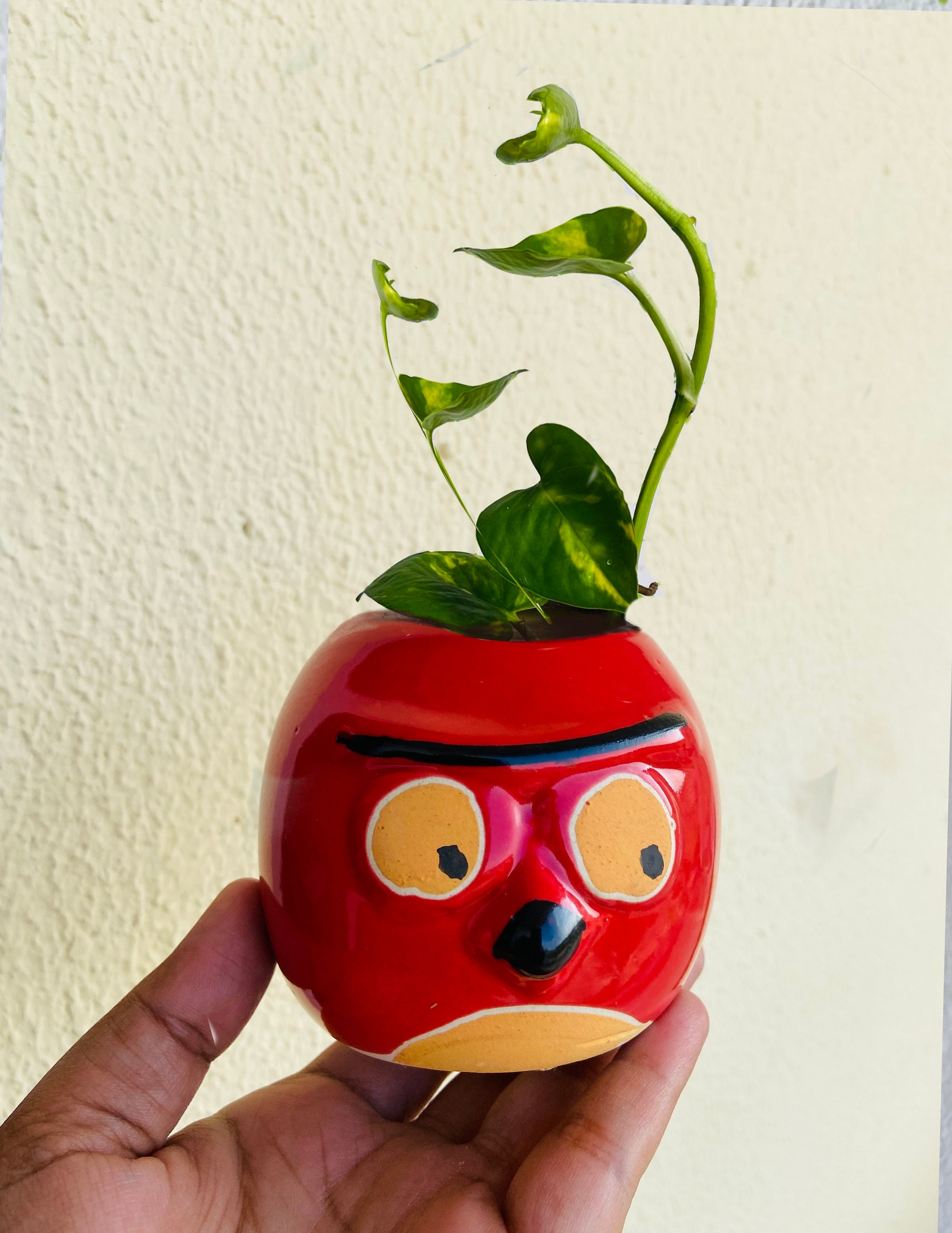 Angry Bird Planter- Succulent Planter/pot- Bird Pot- Mini Ceramic ...