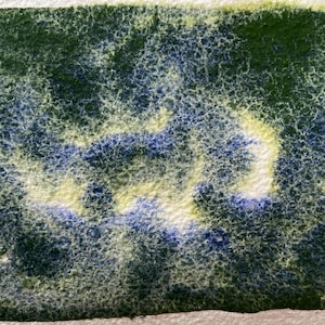 Acquerello granulare - Blu savana, Pittura granulare verde, Acquerelli granulati fatti a mano, Pittura granulare, Pittura ad acquerello naturale