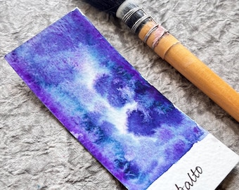 Cobalto Granulating Watercolor Paint – Purple Teal Earth Pigment