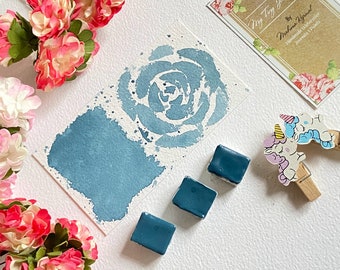 Windsurfer Blue Handmade Watercolor Paint - Vegan, Natural Pigment