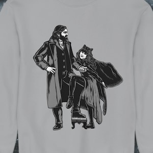 Laszlo and Nadja Love Sweatshirt. What We Do in the Shadows. Fleetwood Mac Album Cover Shirt. Cool, Netflix, Hulu, Vampire Unisex Gift.