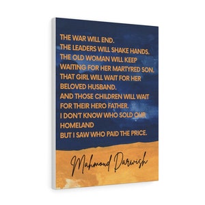 Mahmoud Darwish The War Will End Poem Digital Prints. 9 Versions, Support Ukraine, Pray, Peace, Russia, Painting.