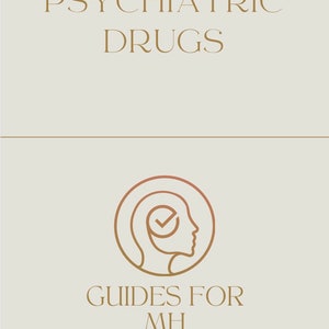 Mental Health Nursing Medication Handbook, Easy guide to psychiatric medication. Digital Download
