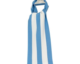 Sciarpe OXFOX George - University College - Sciarpa uomo/donna/unisex - Azzurro Bianco - Tutte le taglie