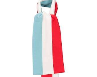 OXFOX Sciarpe Lords - University College - Uomo/Donna/Sciarpa Unisex - Azzurro Bianco Rosso - Tutte le taglie