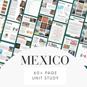 Learn About Mexico Unit Study of Mexico for Kids Mexico Lesson Plan for Elementary Students All About Mexico Lesson for Homeschool Students