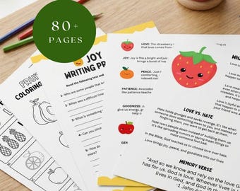 Fruit of the Spirit: Fun Sunday School Lesson, Easy Kid Church Activity, Christian Kid Bible Study PDF
