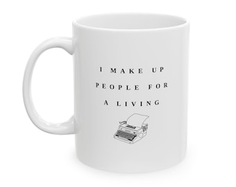 Me dedico a crear personajes (taza blanca)