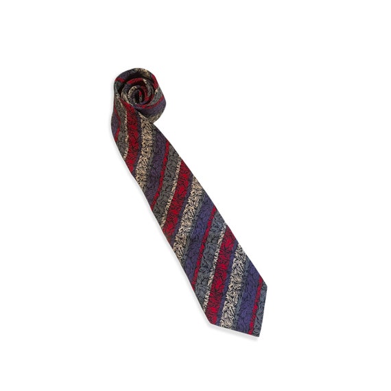 Vintage Missoni Cravatte 100% Silk Seta Striped N… - image 1