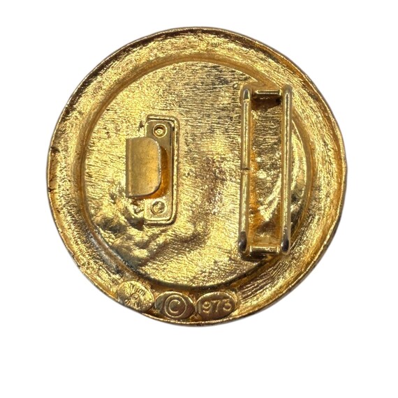 Vintage 1973 Mimi Di N Lobster Cancer Zodiac Belt Buckle  display picture 1