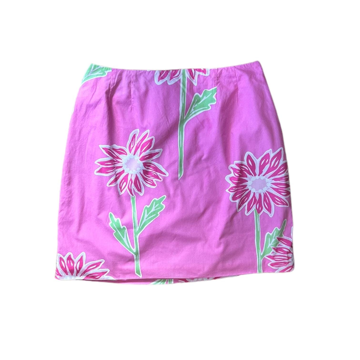 Jupe Femme Lilly Pulitzer Taille 10 En Velours Côtelé Fleuri - Occasion En Très Bon état