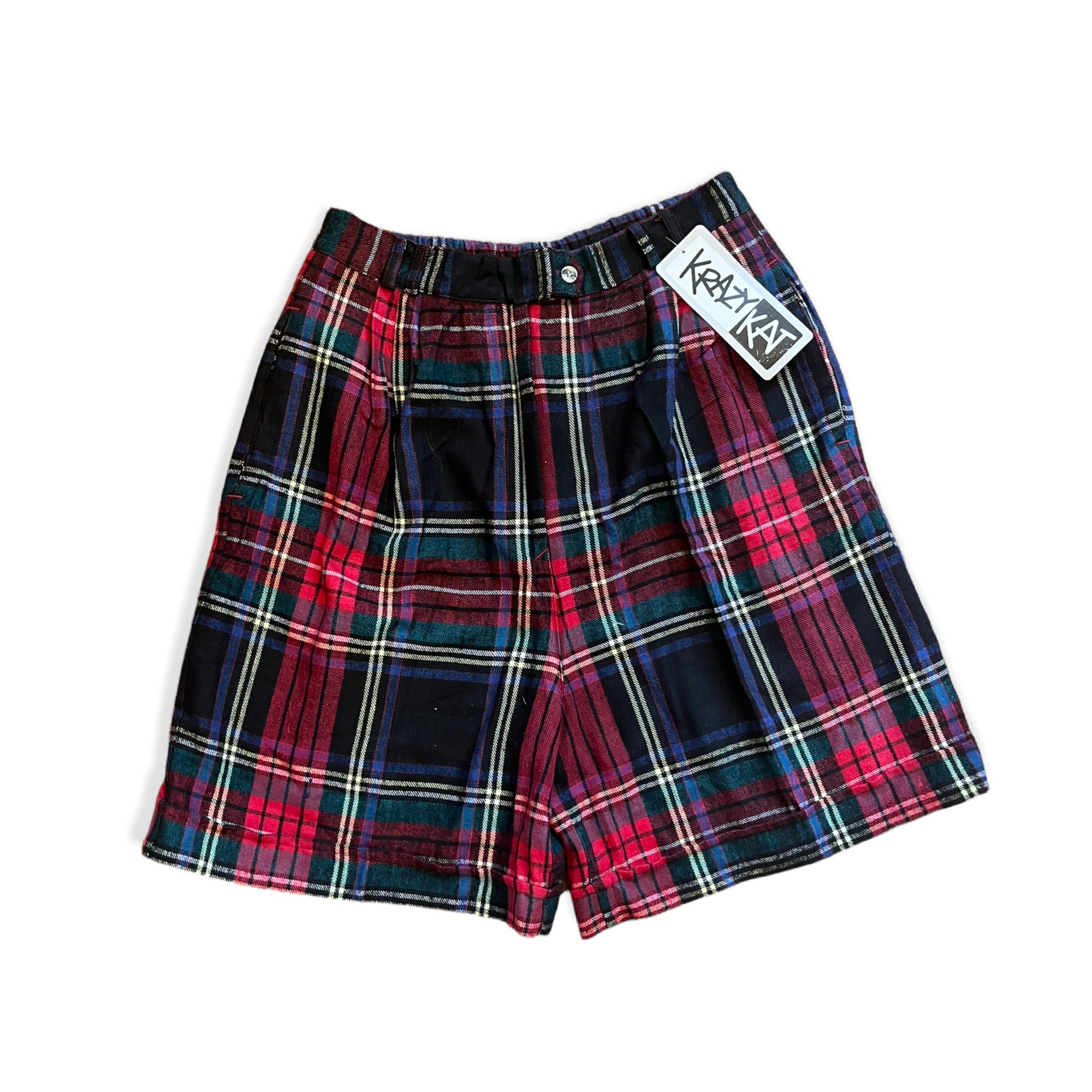 Tartan shop shorts mens