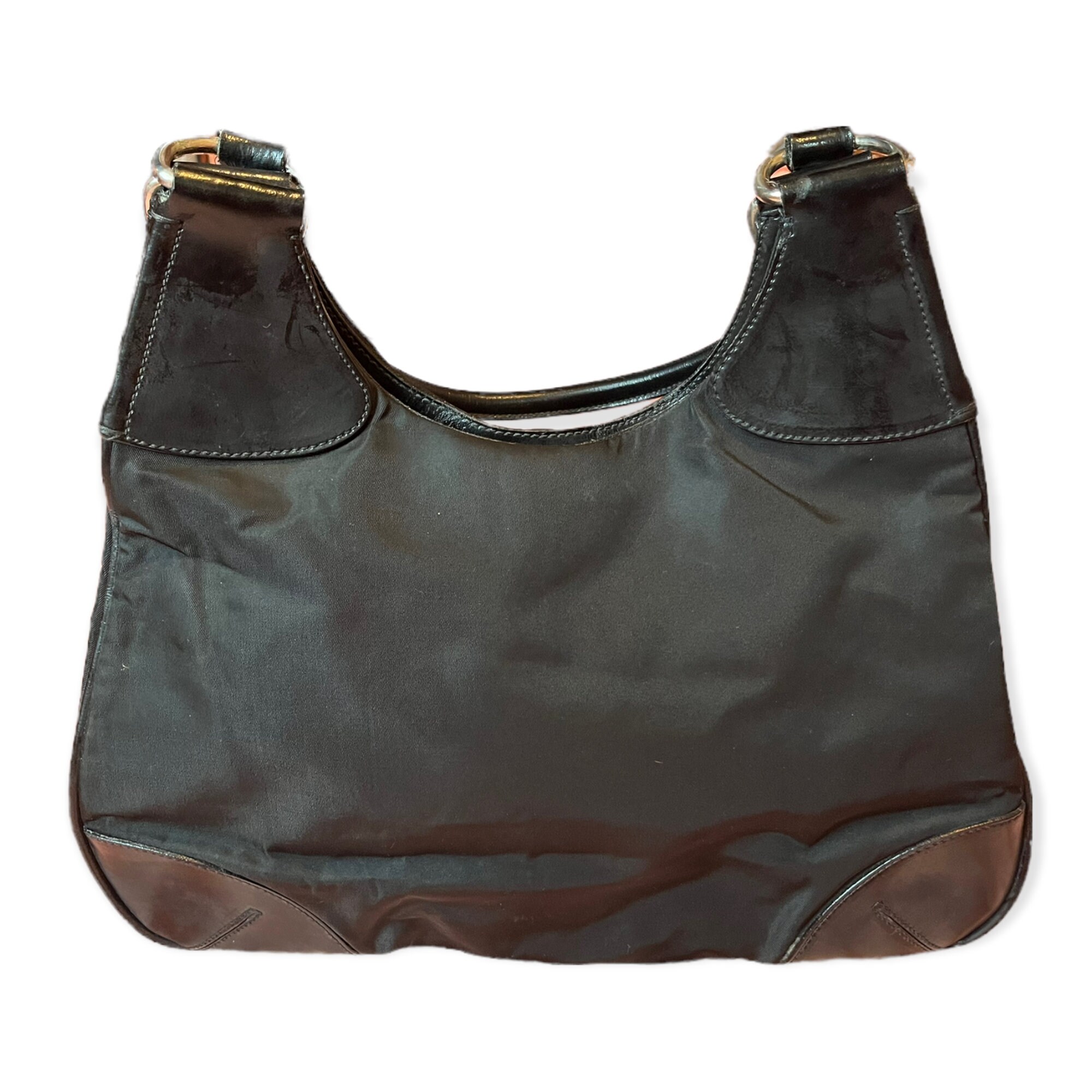 Vintage Y2K Prada Tessuto Nylon Moon Hobo Bag Shoulder Bag Etsy