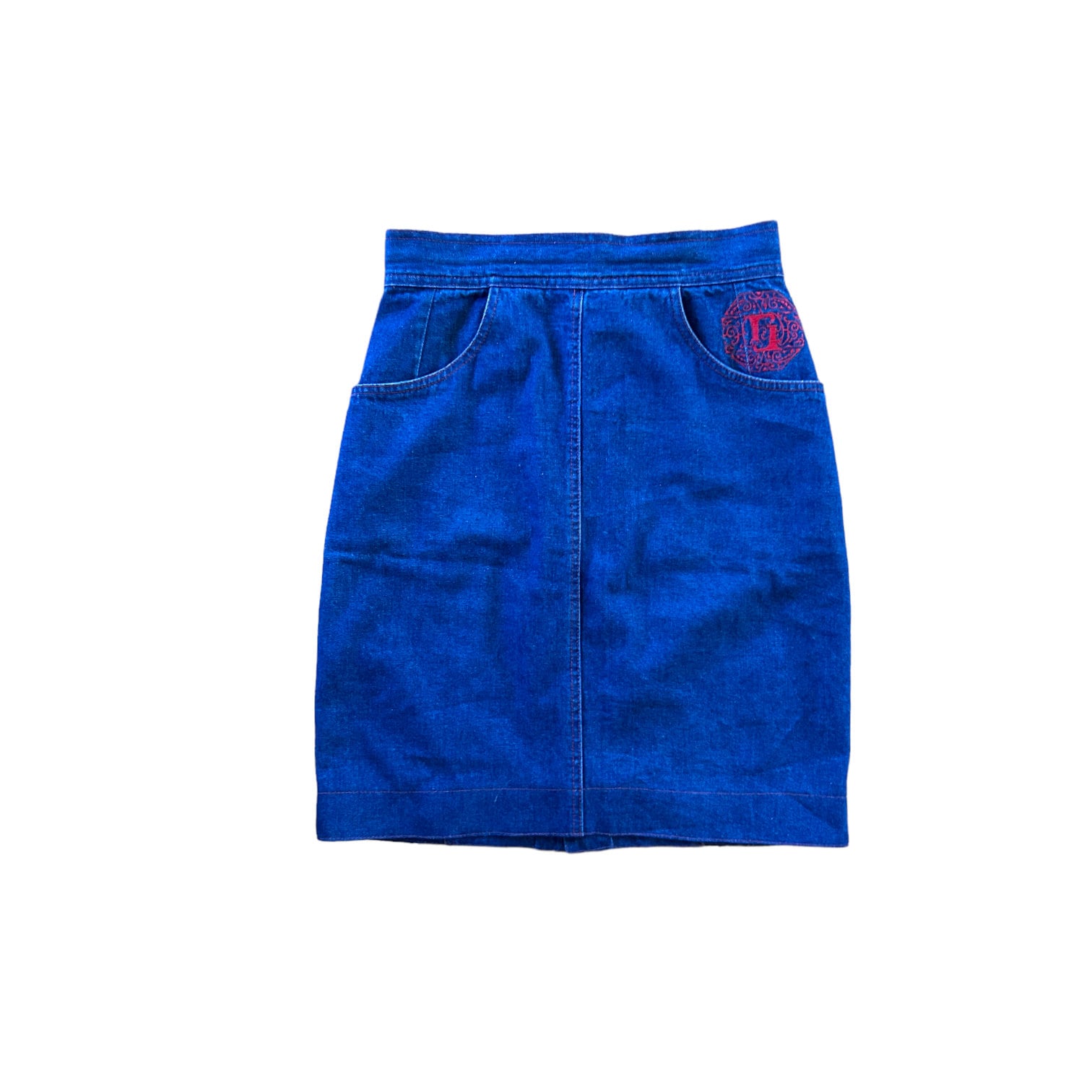 FENDI vintage black denim skirt フェンディ INTO · INTO