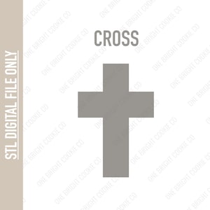 Easter - Cross - STL cookie cutter file - Digital Download