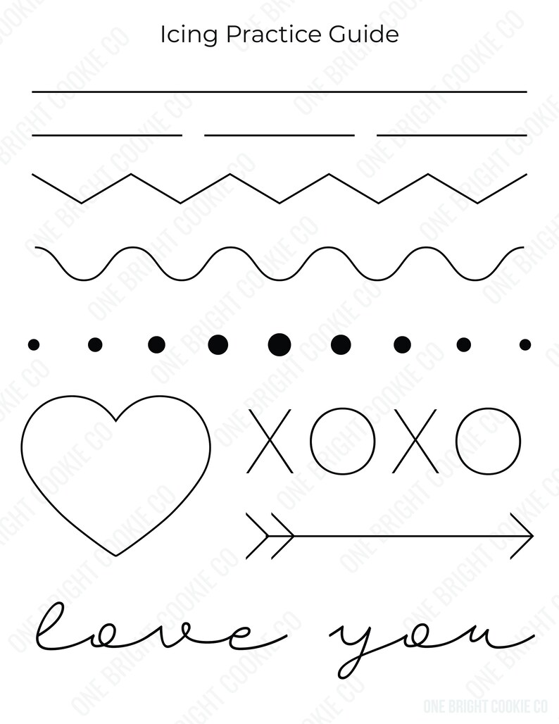 Royal Icing Practice Sheet for - Il 794xN.4580822841 T8dw 