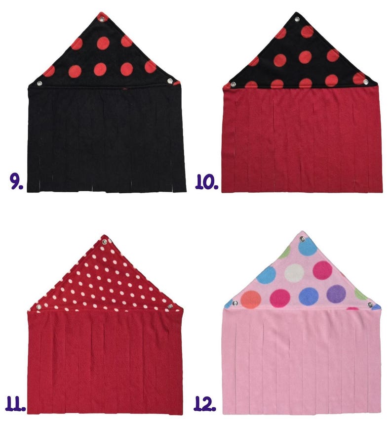 Escondite de lana para cobayas - Corner Fleece Forest / Corner Hide / Small Pet Fleece Forest imagen 7