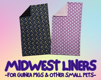 Midwest Guinea Pig Fleece Cage Liner - Absorbent and reusable Small Pet Bedding (24x47 in.)