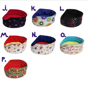 Fleece Cuddle Cup Bed with removable pad - Bed for Guinea Pigs and other Small Pets image 5