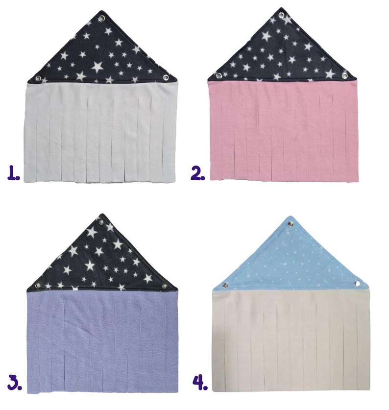 Escondite de lana para cobayas - Corner Fleece Forest / Corner Hide / Small Pet Fleece Forest imagen 5