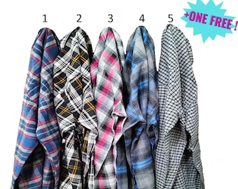 Distressed Oversized Flannel Shirt, Bridesmaid Flannel, Grunge Clothing, Vintage Flannel, Streetwear Flannel, Fall Flannel