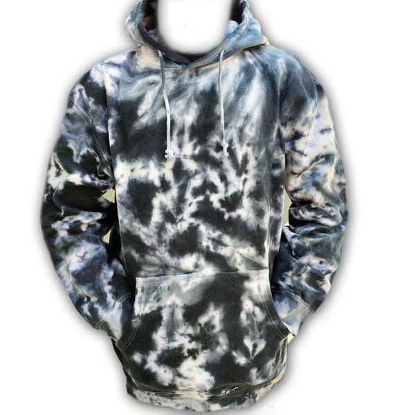 Black Cloud Tie Dye Hoodie | Unisex Tie Dye Hoodie