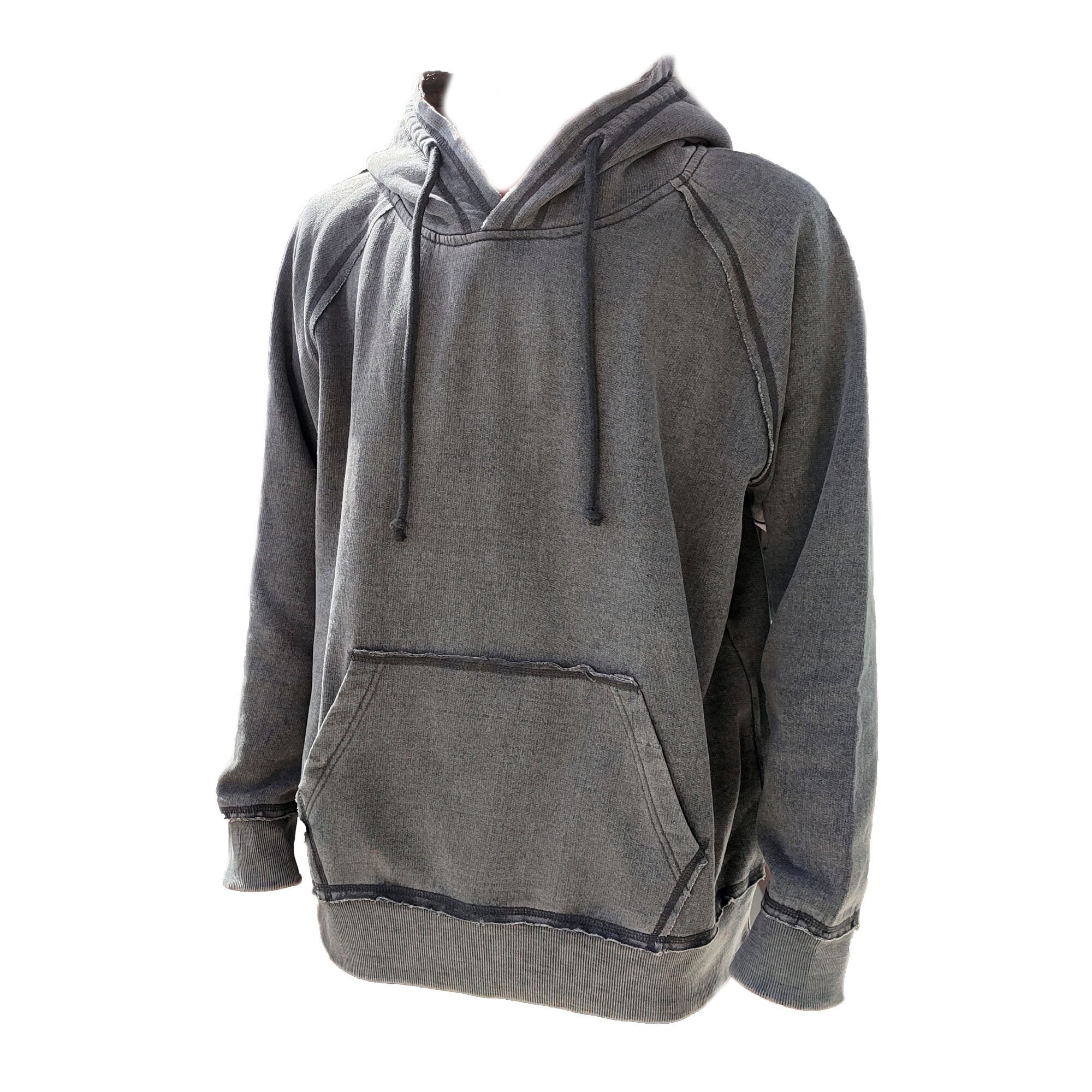 Reverse Stitch Hoodie Gray Hoodie Unisex Hoodie Distressed - Etsy Denmark