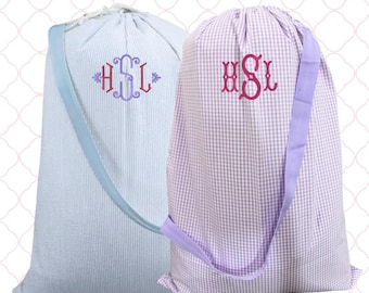 Personalized Laundry Bag - Embroidered College Gift