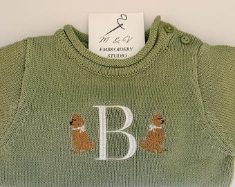 Custom Embroidered Rollneck Sweater, Personalized Unisex Children's Sweater, Valentine's Day