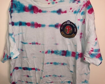 World champion bleached tie dye tshirt-2XL