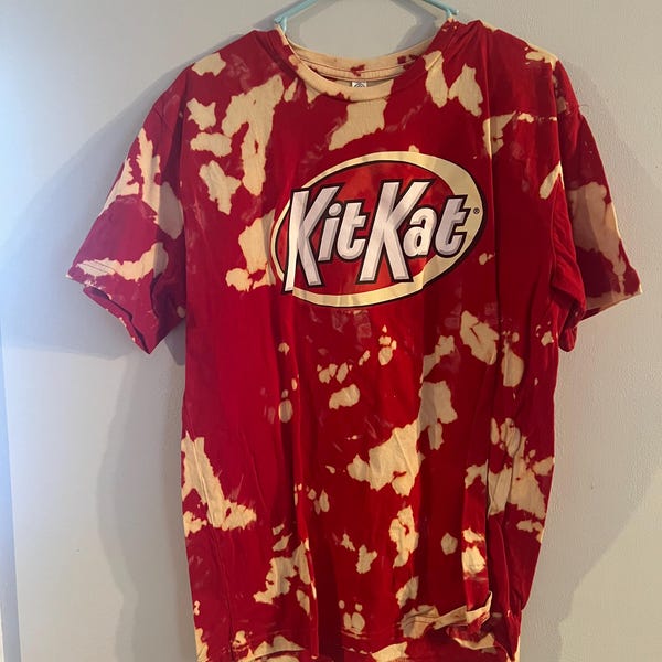Kitkat bleached tshirt- size L