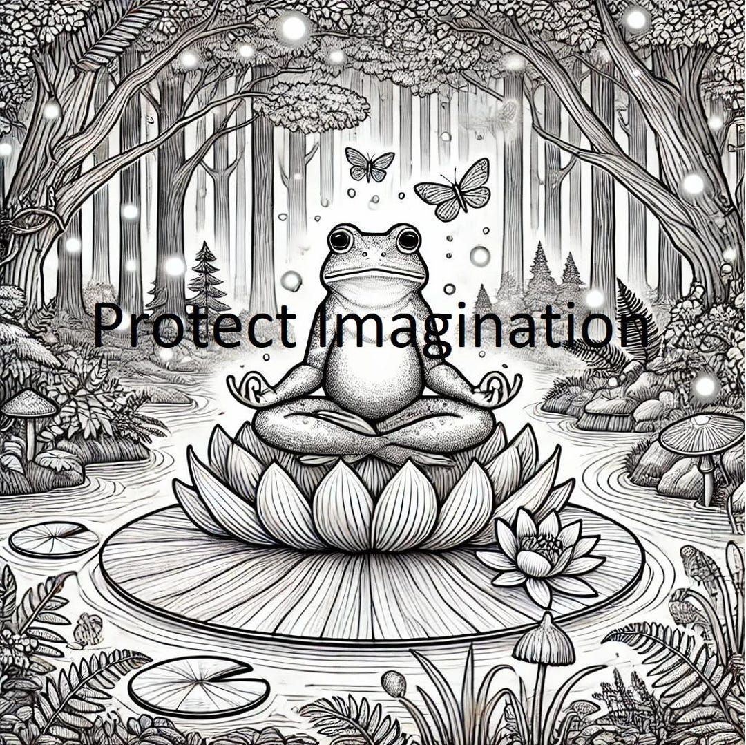 Meditating Animal Colouring Pages - Etsy