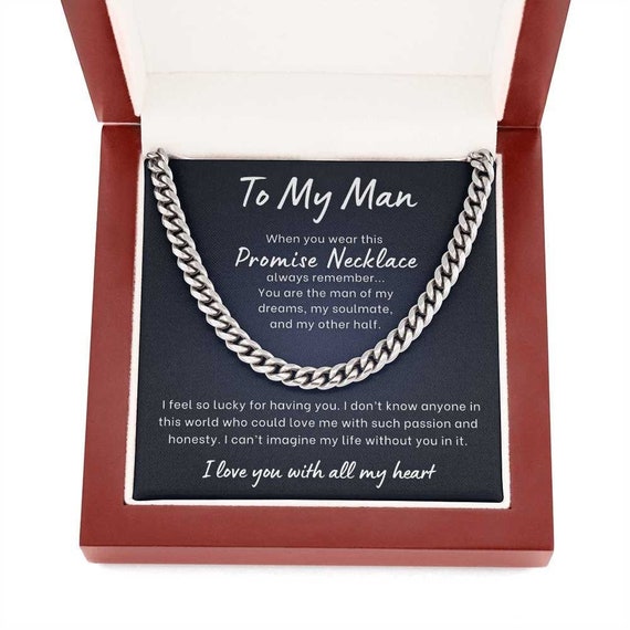 Promise Necklace for Him Gift From 