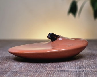 Glazed Terra Cotta Palo Santo Holder, Ceramic Matte Stick Incense Burner, Meditation Gift