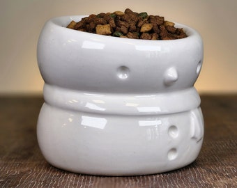 Ceramic Bowl for Cat, Ceramic Snowman Pet Feed Bowl, Gift for Car and Dog, Food Bowl for Cat,  Gift for Christmas, Gift for Pet Lovers