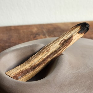 Gray Palo Santo Holder, Concrete Color Palo Santo Holder, Ceramic Palo Santo Burner, Meditation Gift, Yoga Supplies image 9