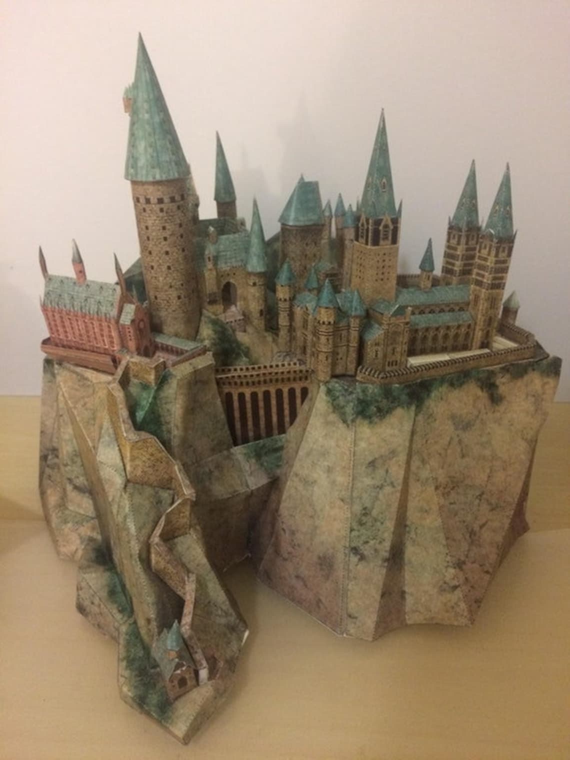 Harry Potter Hogwart Papercraft Model Kit Book Etsy