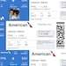 Editable Boarding Pass Ticket Template, Surprise Airline Gift, American ...