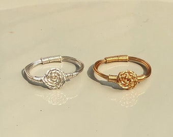 Rose ring | Wire ring | Wire rings