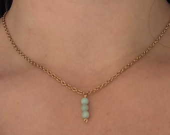 necklace with gemstones