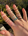 Elastic gemstone ring| Elastic ring with gemstones product logo